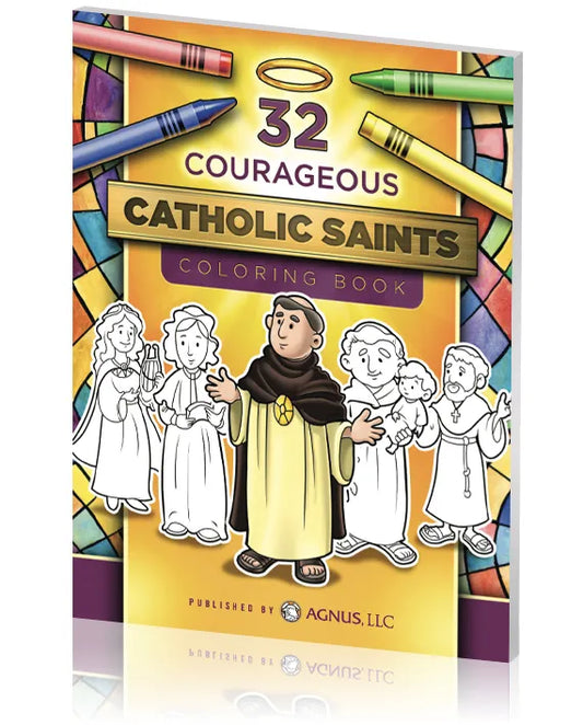 32 Courageous Catholic Saints Coloring Book