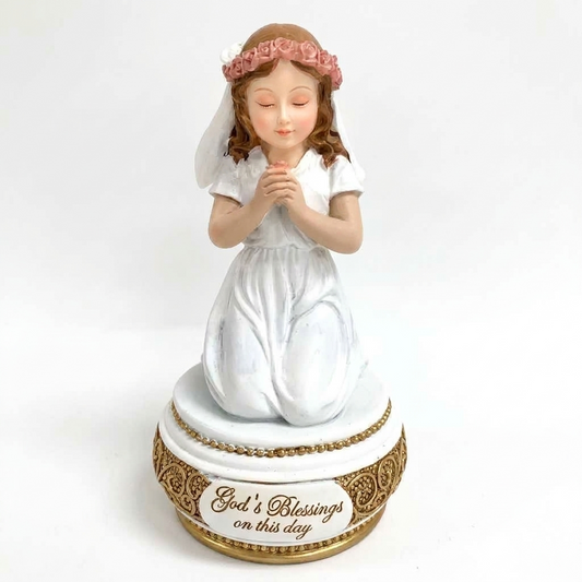 Communion Girl Figurine, 6.5"