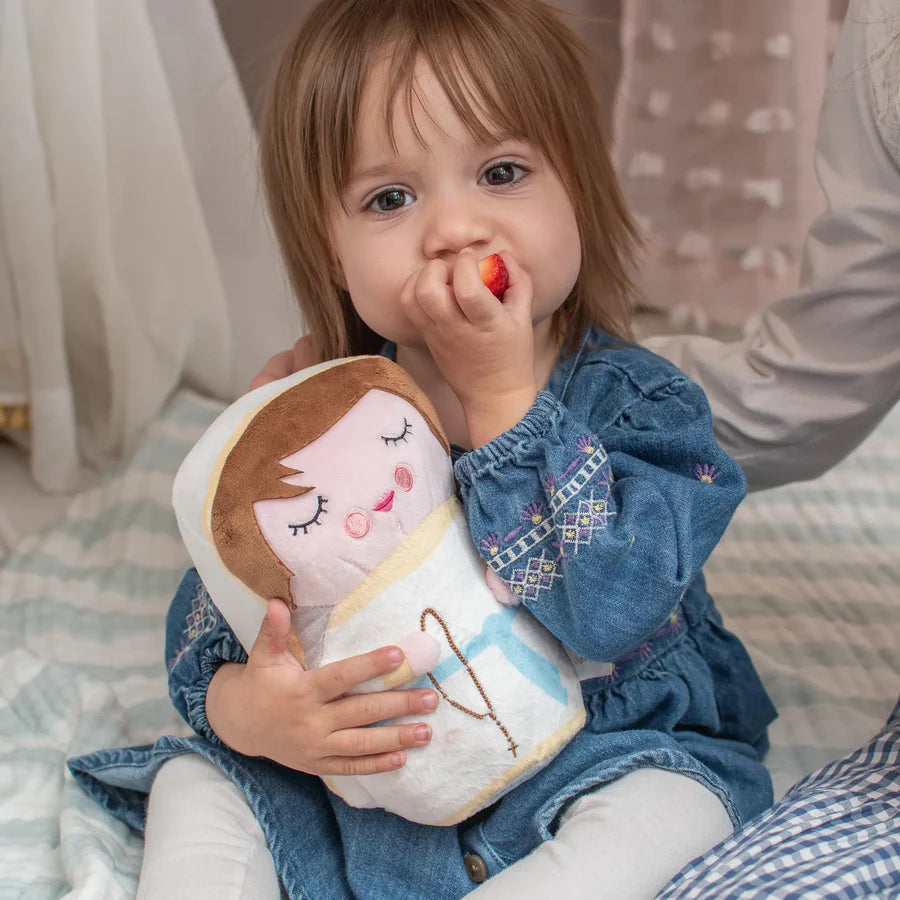 Shining Light Doll - Our Lady of Lourdes Plush Doll, 10"