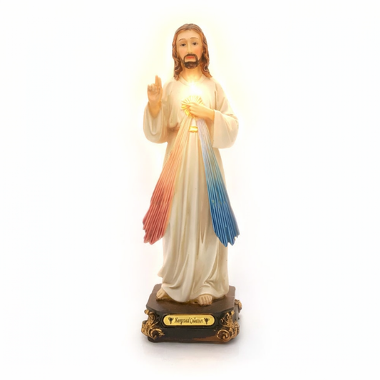 Divine Mercy Jesus Statue, 6"