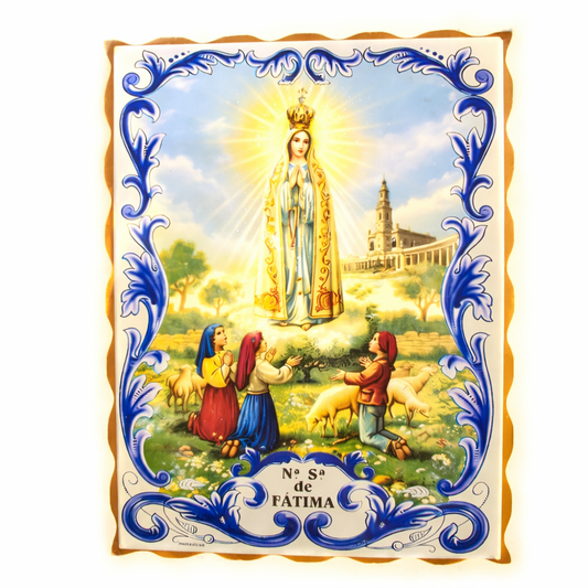 Our Lady of Fatima Apparition Portuguese Wall Tile