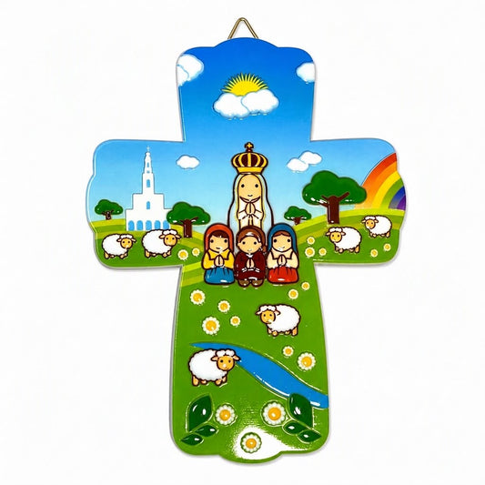 Our Lady of Fatima with Children Cross