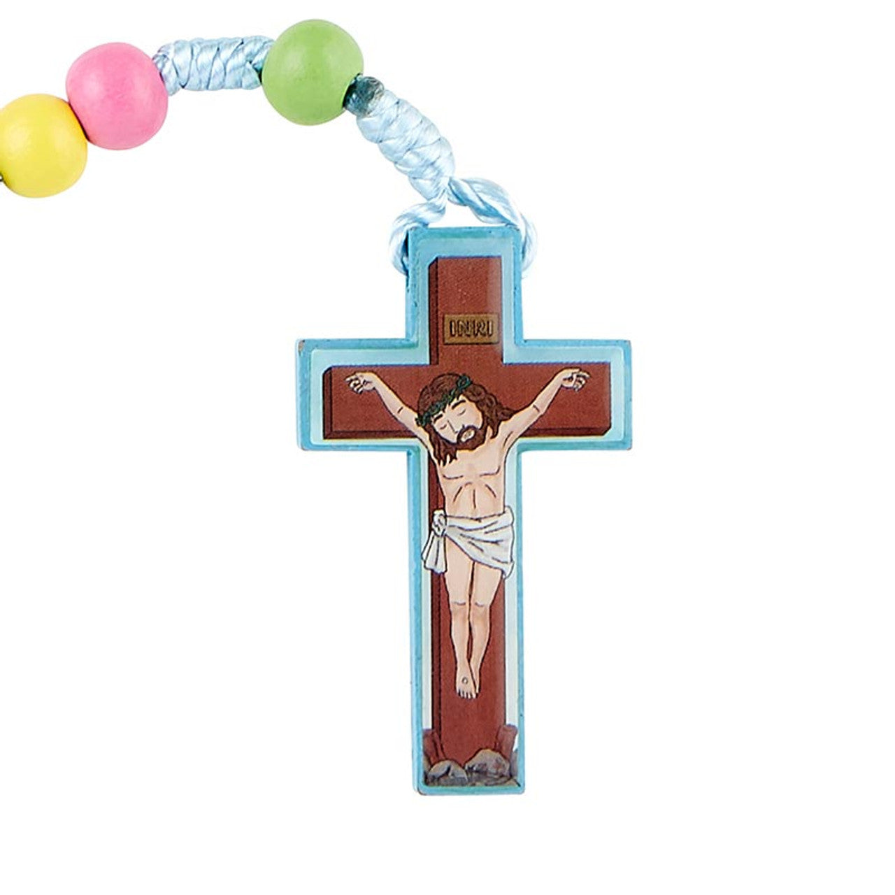 Mini Saints Corded Wood Rosary