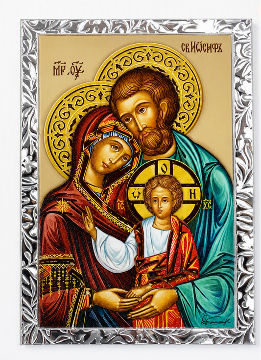 Holy Family Icon Desktop Plaque