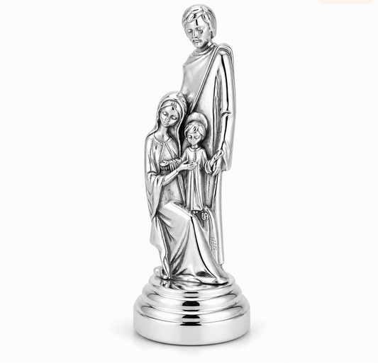 Holy Family Mini Metal Statue, 2.5"