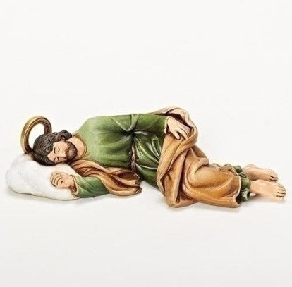 Sleeping St Joseph Statue, 8.25" (W)