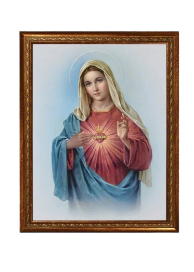 Immaculate Heart of Mary Frame, 18" H