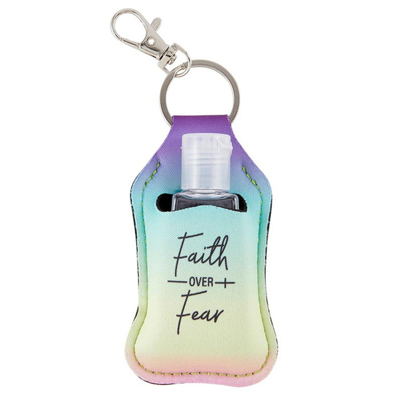 Hand Sanitizer Key Chain - Faith Over Fear