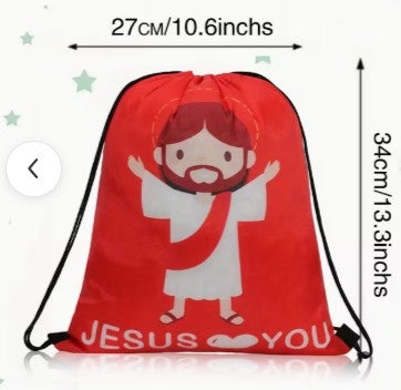 Jesus Drawstring Backpack
