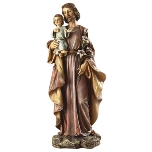 St Joseph with Child Jesus Statue, 10"