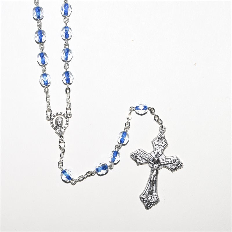 Crystal Rosary (Blue)