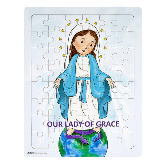 Mini Saints Blessed Mother 48-Piece Tray Puzzle