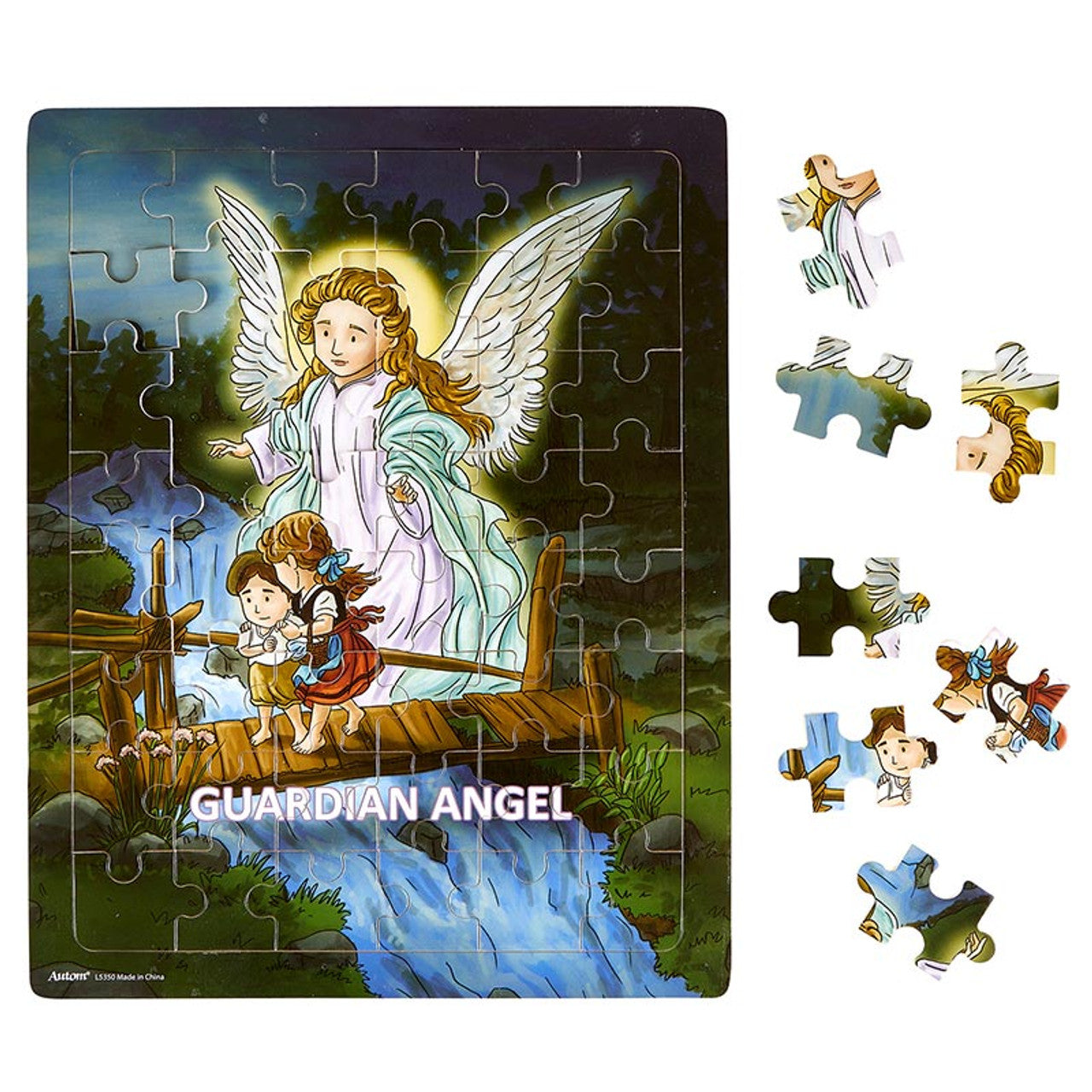 Mini Saints Guardian Angel 48-Piece Tray Puzzle