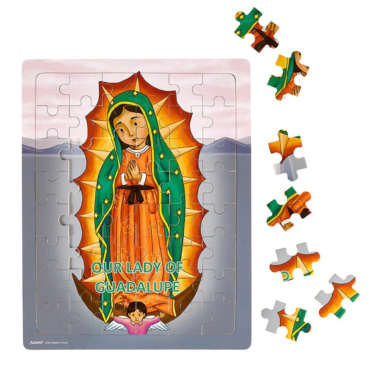 Mini Saints Our Lady of Guadalupe 48-Piece Tray Puzzle