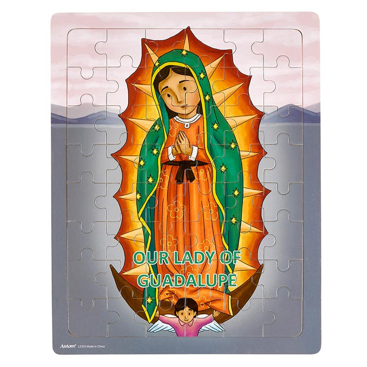 Mini Saints Our Lady of Guadalupe 48-Piece Tray Puzzle