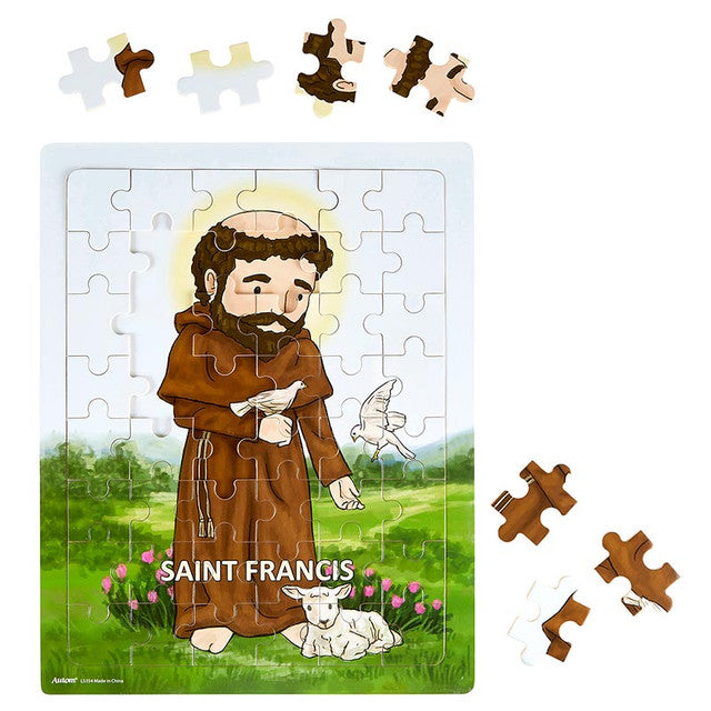 Mini Saints St. Francis 48-Piece Tray Puzzle