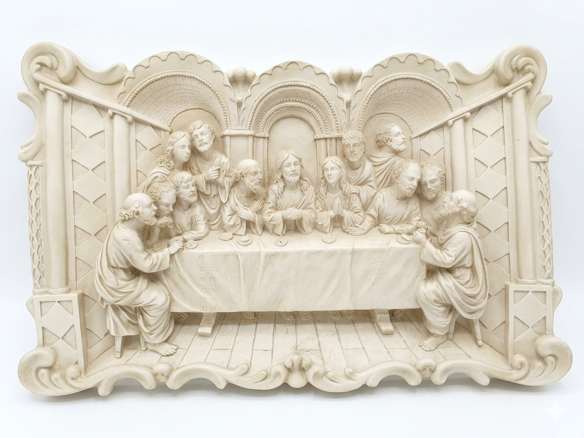 "The Last Supper" Sculpture Wall Plaque
