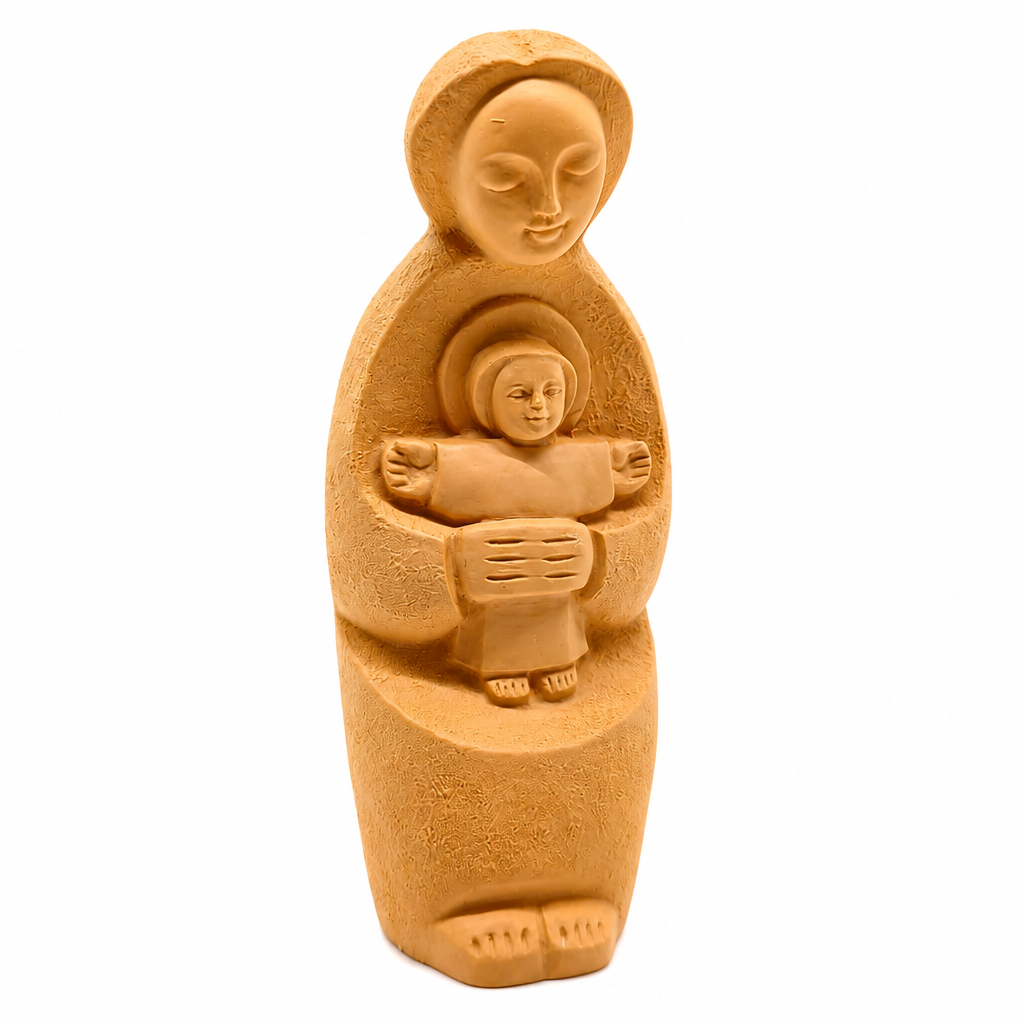 Mother Mary & Child Statue (Sand), 5.5"
