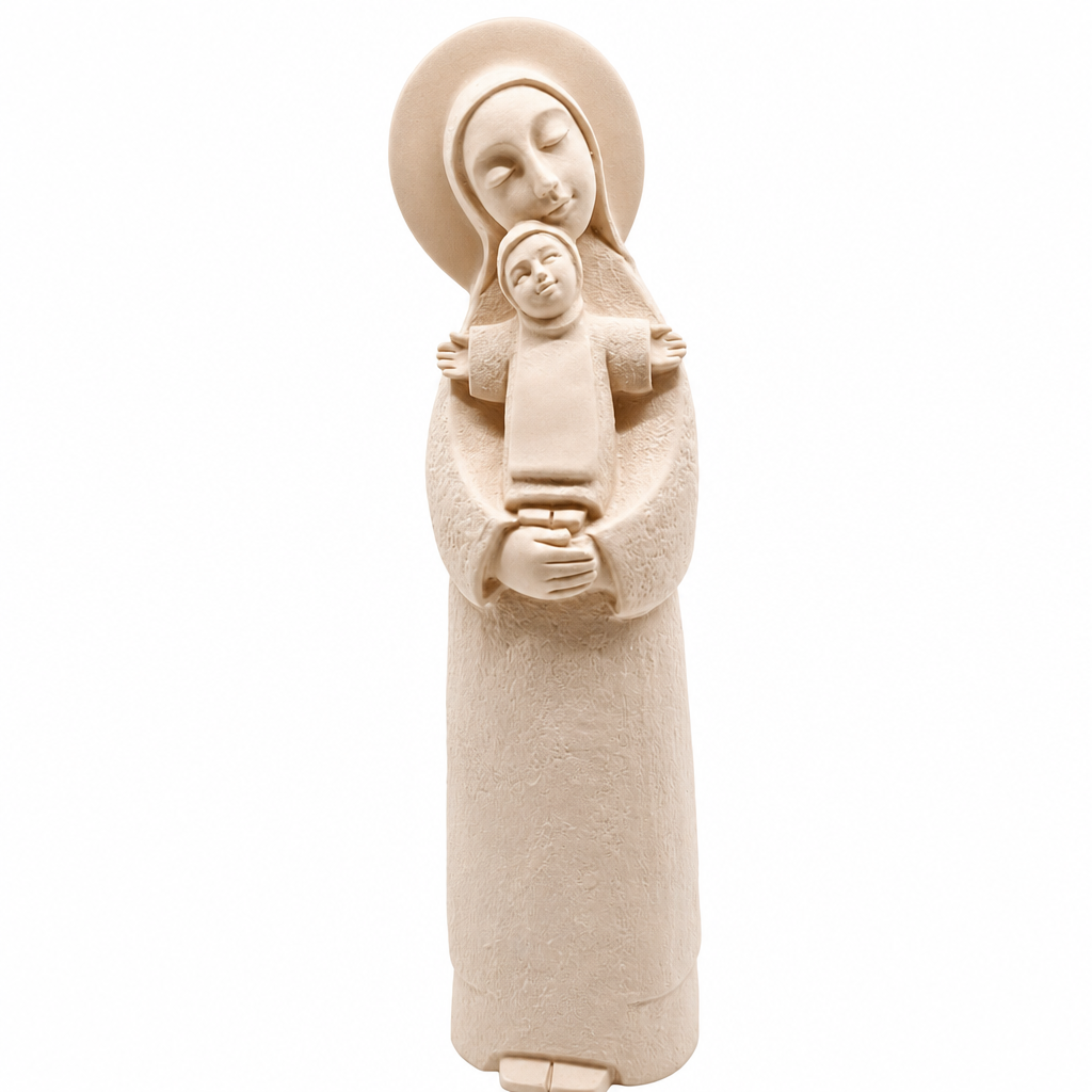 Mother Mary with Baby Jesus – 7.5" (Pink)