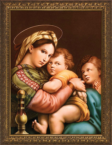 Madonna of the Chair Art Print, 7" (Made in Italy)