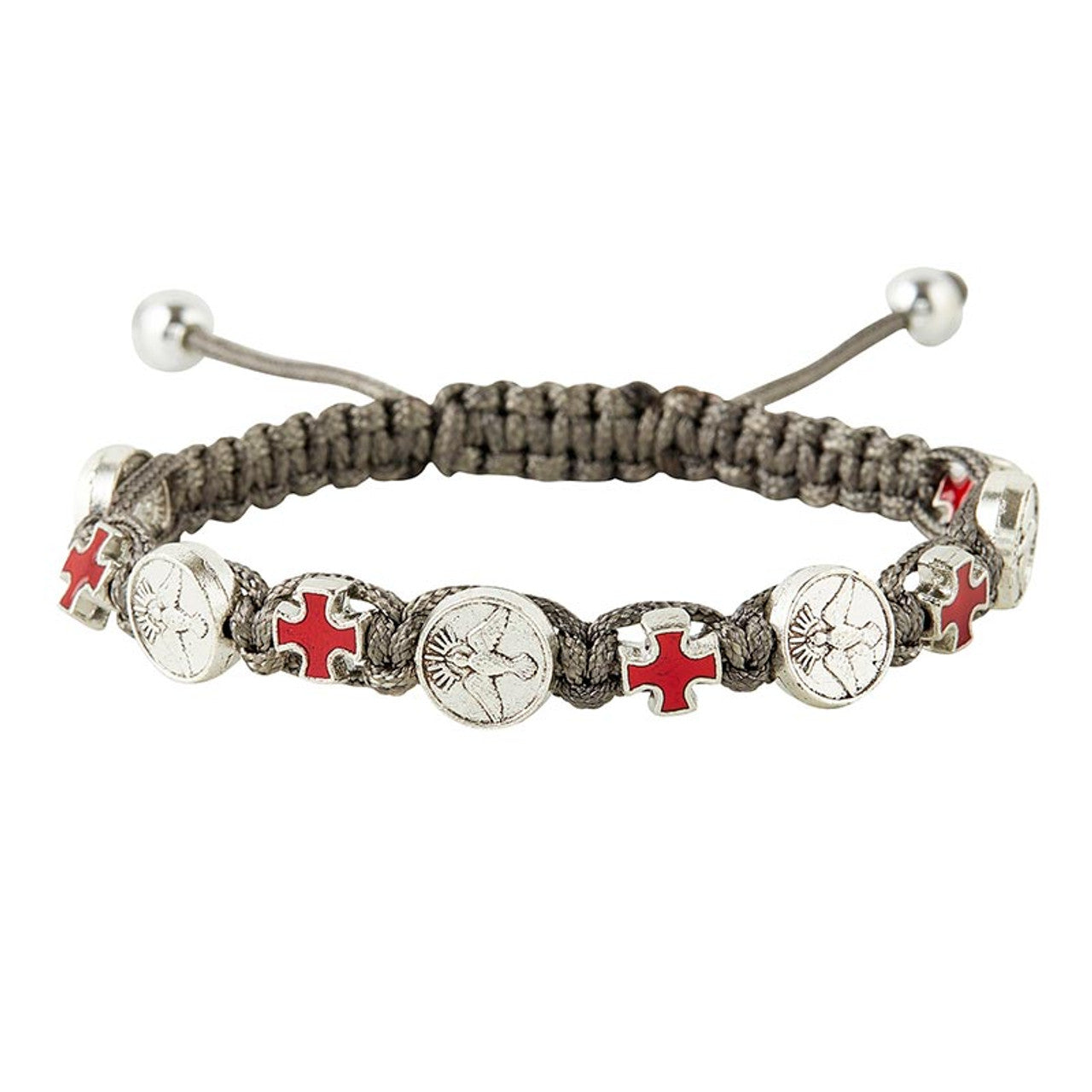 Holy Spirit Cross Confirmation Macrame Bracelet