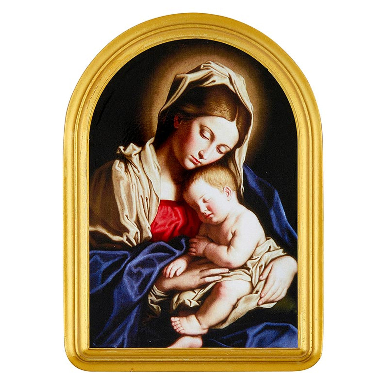 Sacred Blessings Madonna And Child Wood Plaque