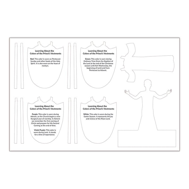 Liturgical Colors Priest and Chasubles Play Set