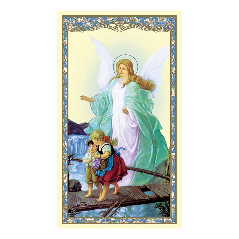 Guardian Angel Laminated Holy Card