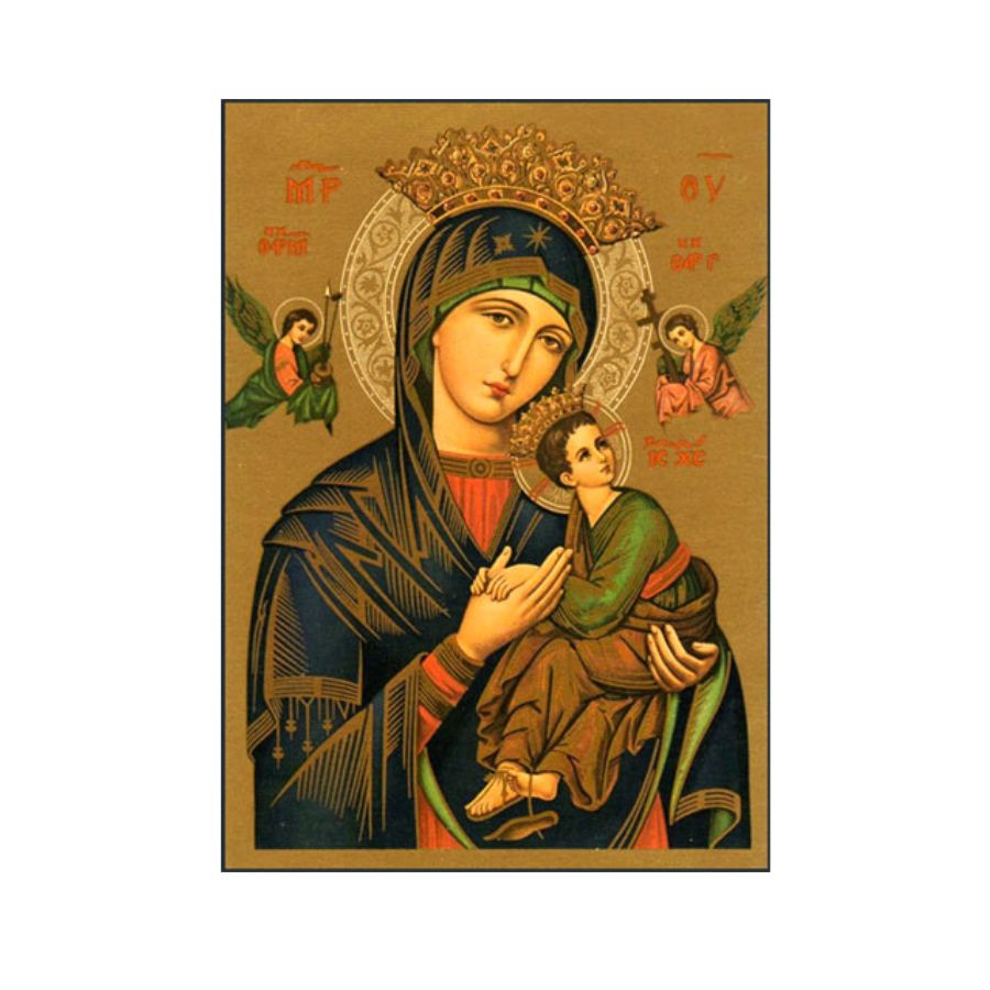 Our Lady of Perpetual Help Wall Plaque (Small), 5"