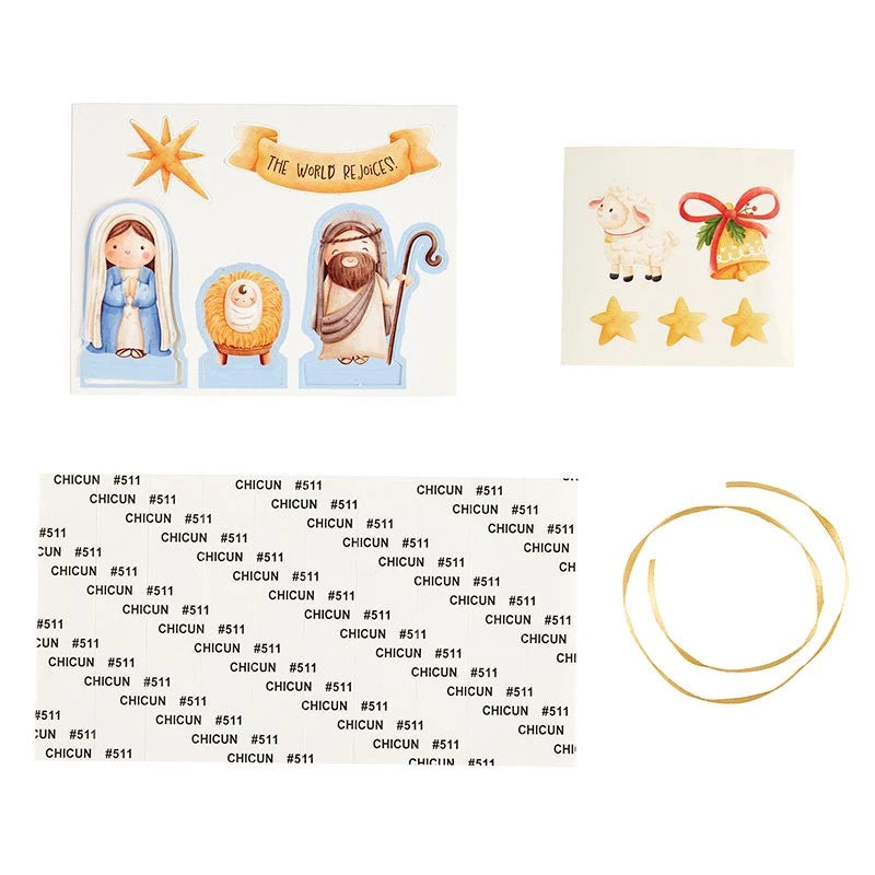 Kids Nativity Diorama Ornament Craft