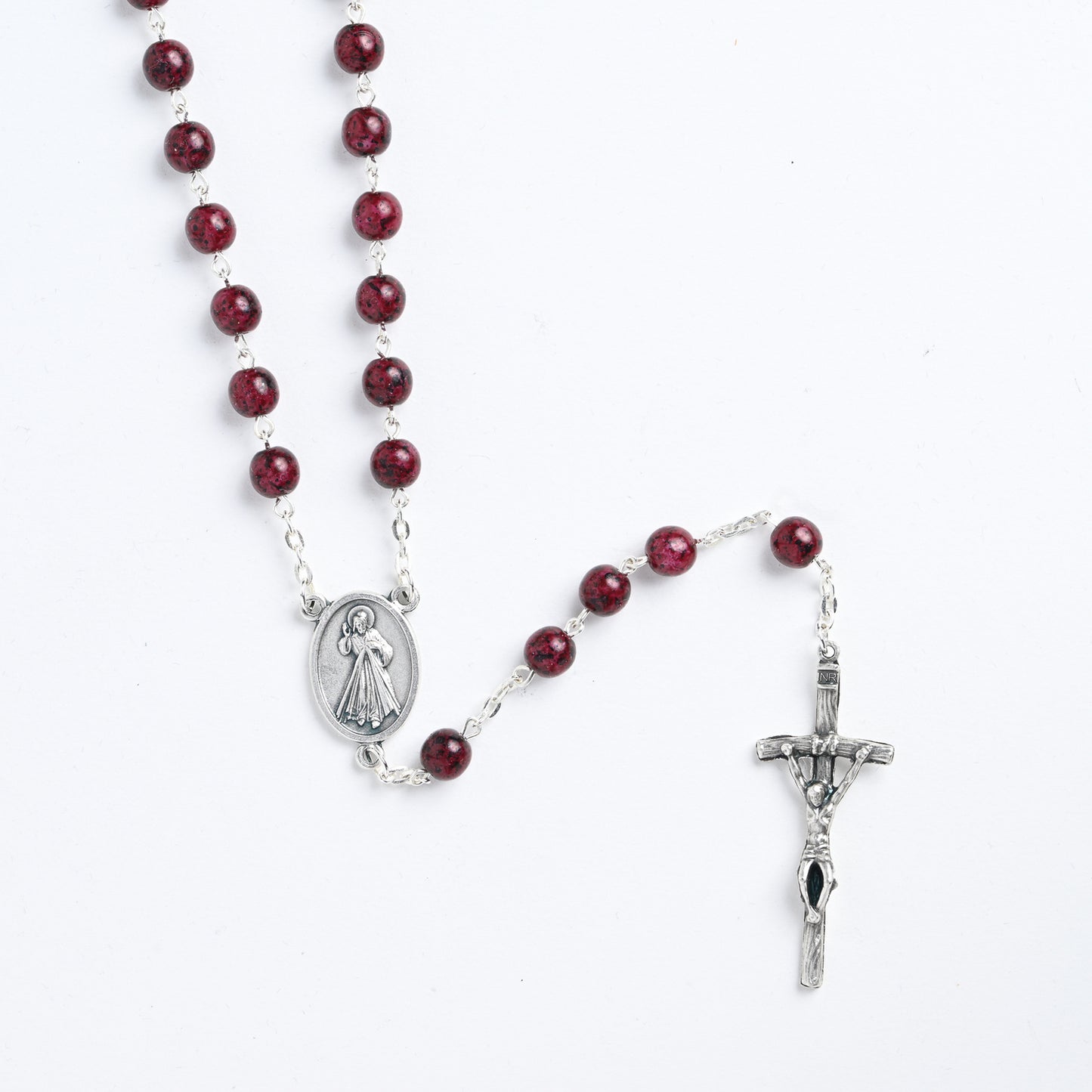 Divine Mercy Rosary (Burgundy)
