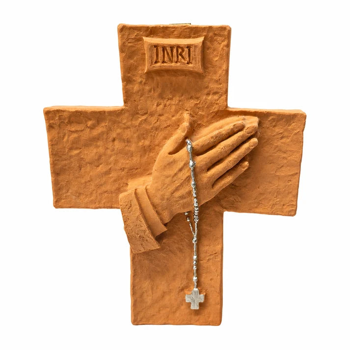 Praying Hands Devotion Cross