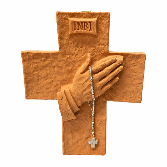 Praying Hands Devotion Cross