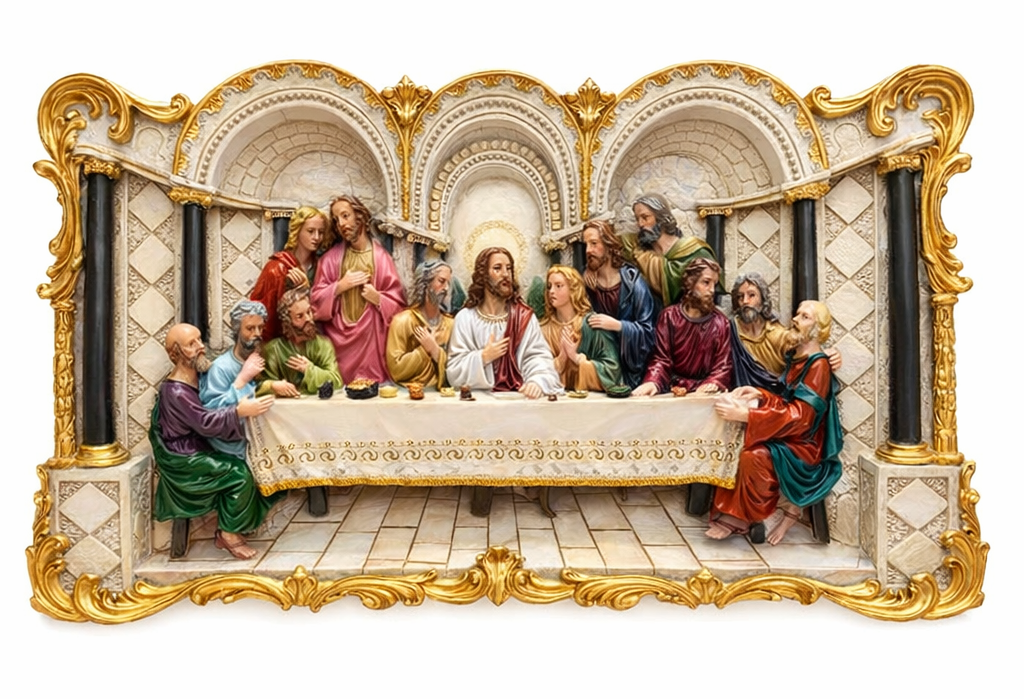 Last Supper Wall Art, 6" h
