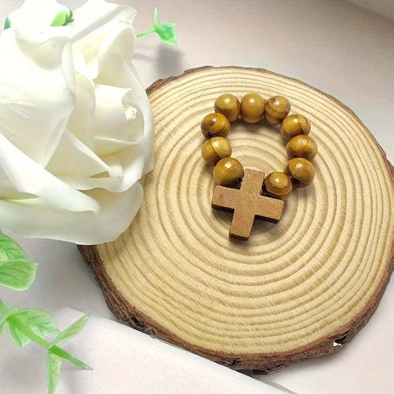 Wood Rosary Ring