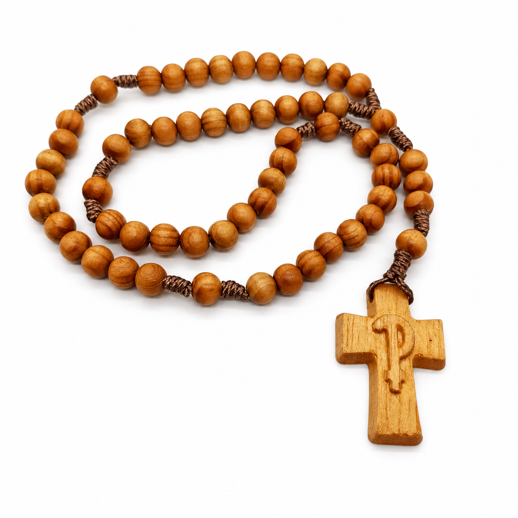 Wood Rosary (Brown)