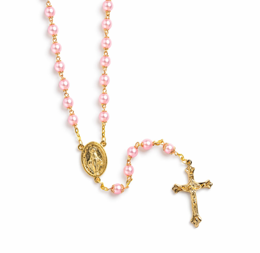 Our Lady of Grace Rosary – Rose Pearl