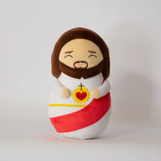 Shining Light Doll - Sacred Heart Jesus Plush Doll, 10"