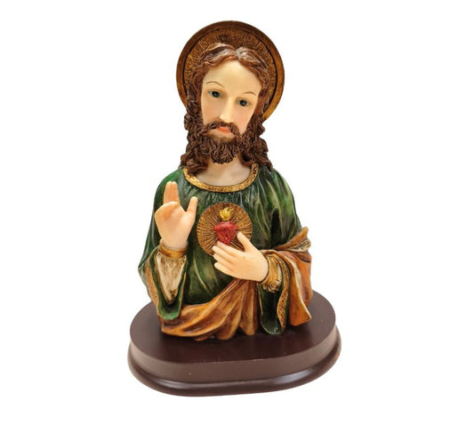 Sacred Heart of Jesus Bust Statue