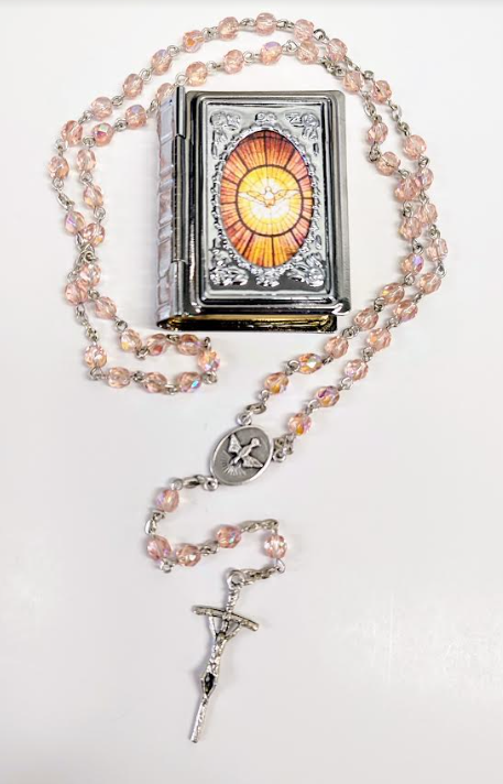 Confirmation Rosary with Bible Case