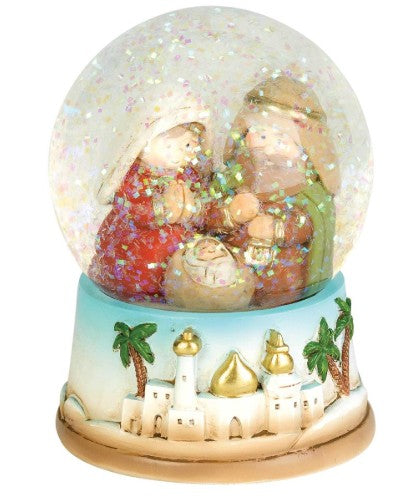 Holy Family Water Globe, 3.5"