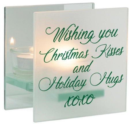 Wishing You Merry Christmas Tealight Candle Holder