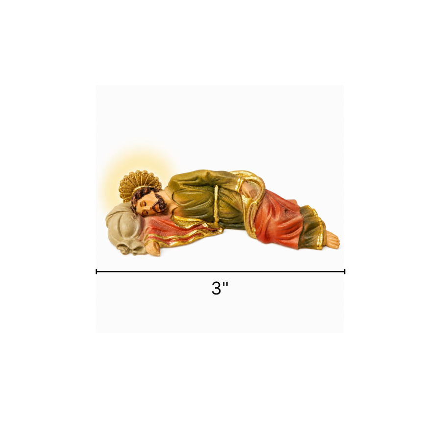 Mini Sleeping St. Joseph Statue – 3" W