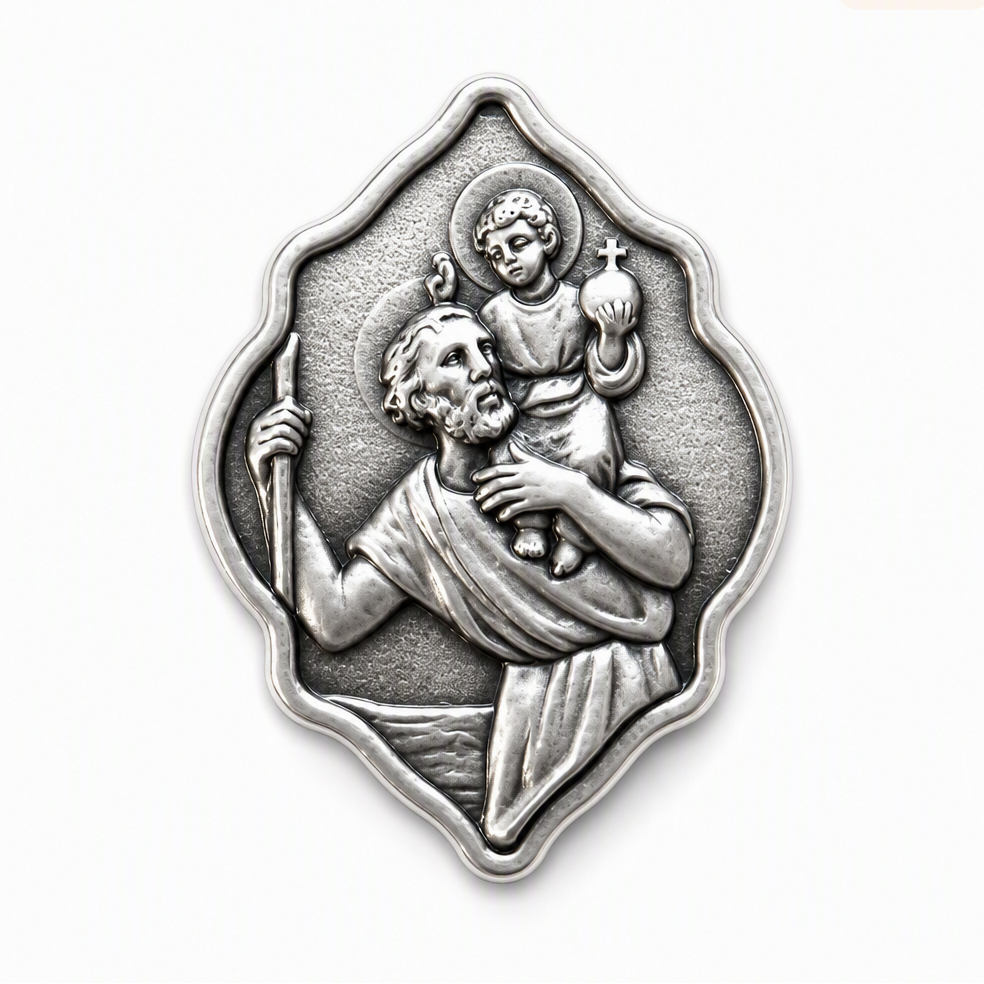St Christopher Auto Medal (Silver)