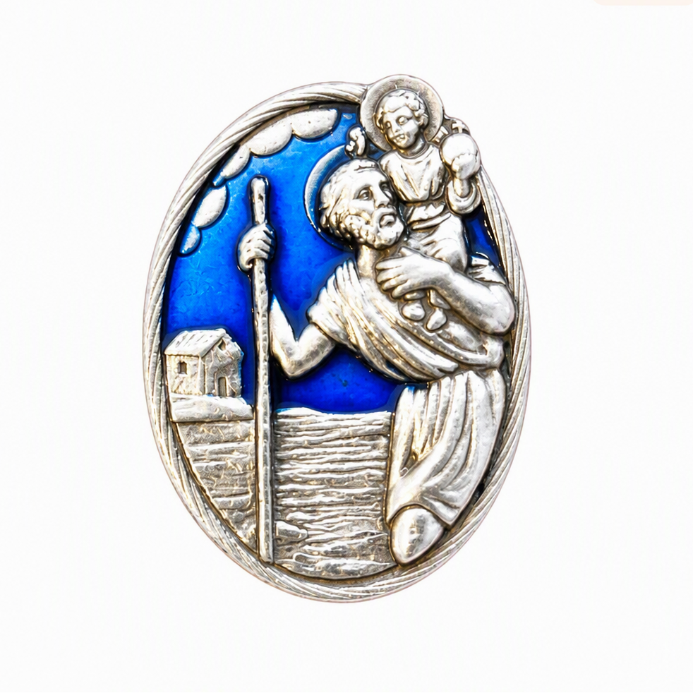 St Christopher Auto Medal (Blue)