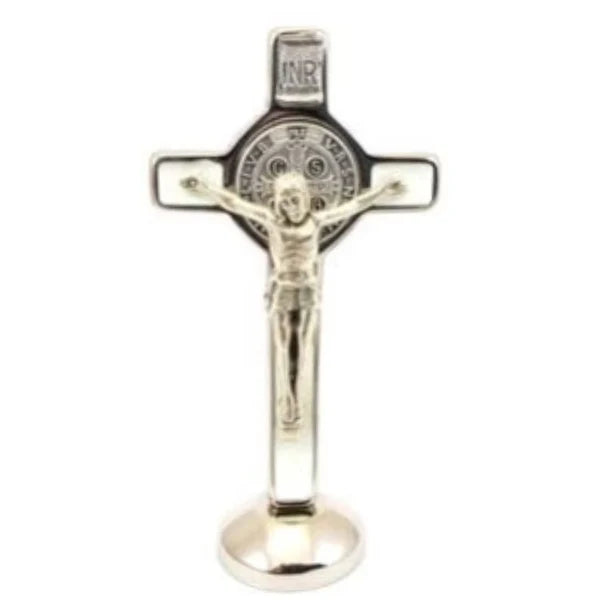 St Benedict Standing Crucifix (Luminous), 3'