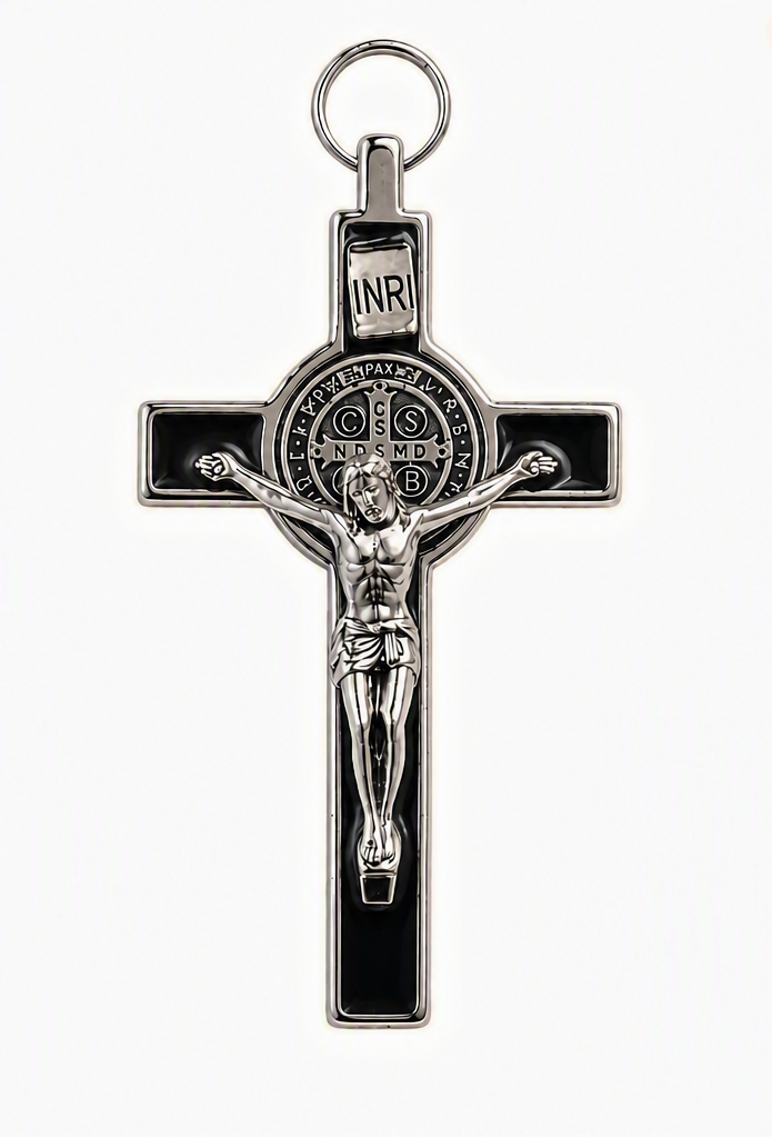 St. Benedict Crucifix (Black), 3"
