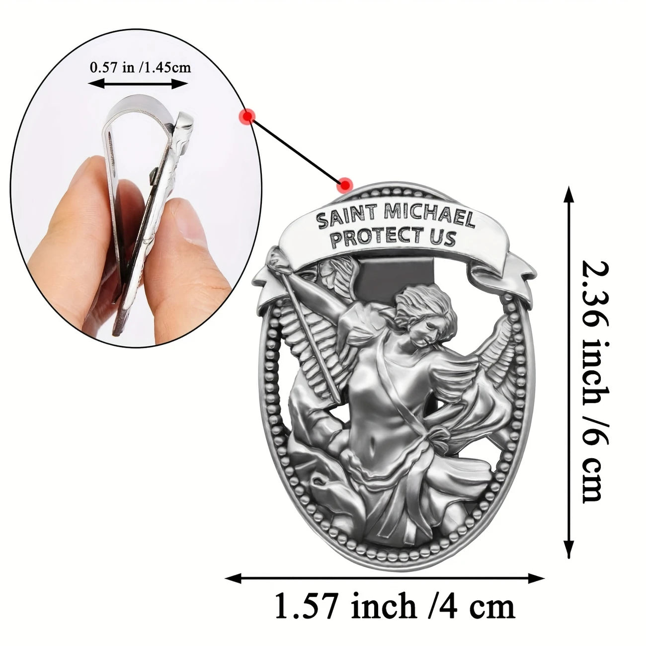 Visor Clip - Saint Michael