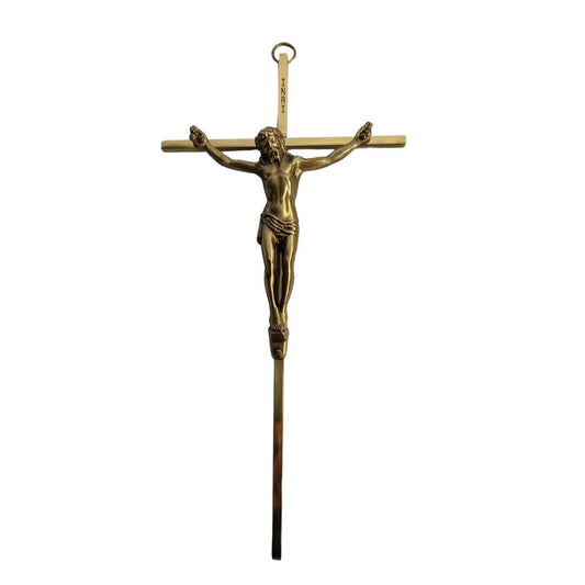 Crucifix - Gold tone - 10"