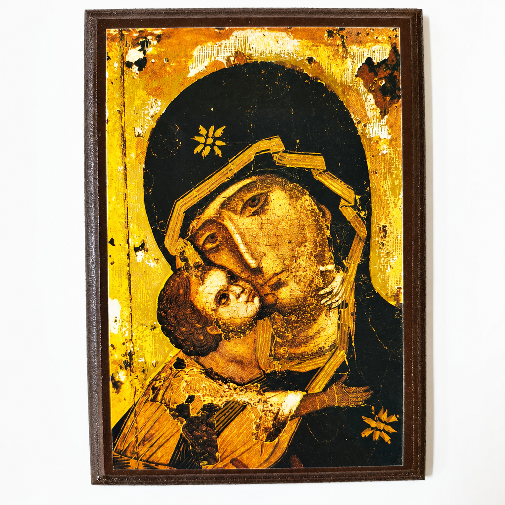 Our Lady of Vladimir Icon – Virgin and Child, 6.5"